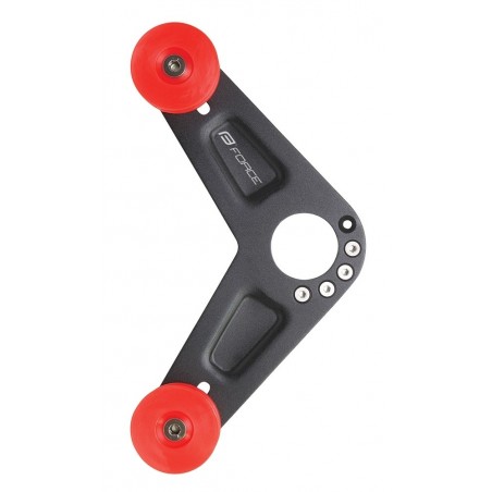 zaščita verige FORCE z 2 pulleys Al, črna