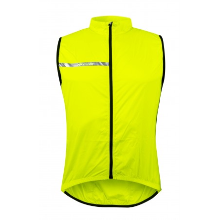 brezrokavnik FORCE WINDPRO windproof, fluo