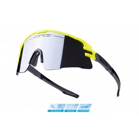 Očala AMBIENT črna/fluo, črno zrcalno steklo