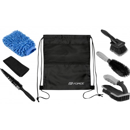 čistilni set FORCE PROFI 6pcs, z vrečko, v škatli