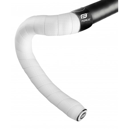 trak za krmilo FORCE karbon imitacija, bela