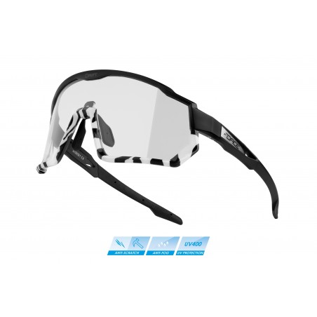 očala F DRIFT črna-zebra, fotokromatska