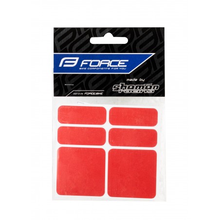 nalepka FORCE odsevni set  6 kom., rdeča