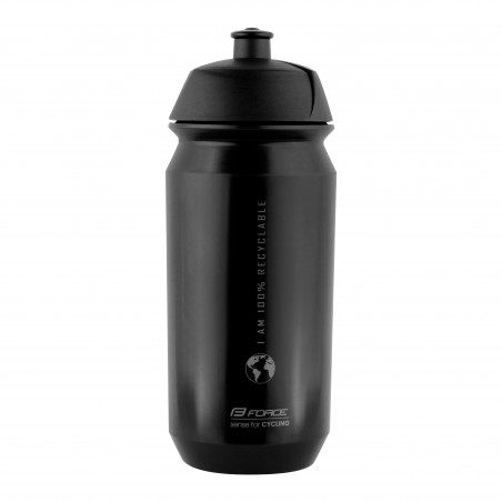 force bidon BIO EARTH0,5 l, črna
