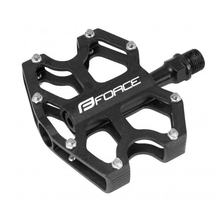 pedala FORCE GALE aluminij, zatesnjeni ležaji, črna